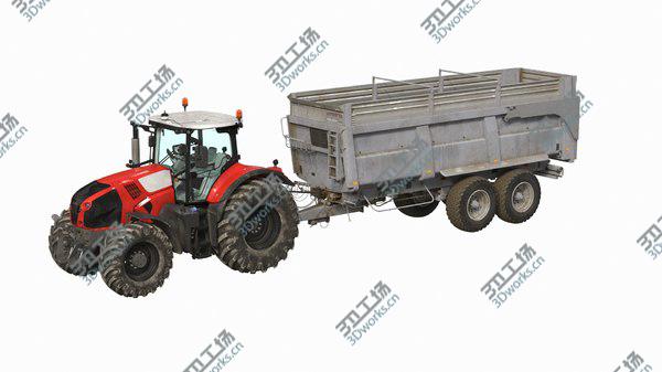 images/goods_img/20210312/Tractor with Agricultural Trailer Rigged 3D/2.jpg